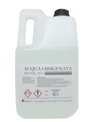 Acqua Ossigenata 130 voll. (35%) per sanificare pavimenti e